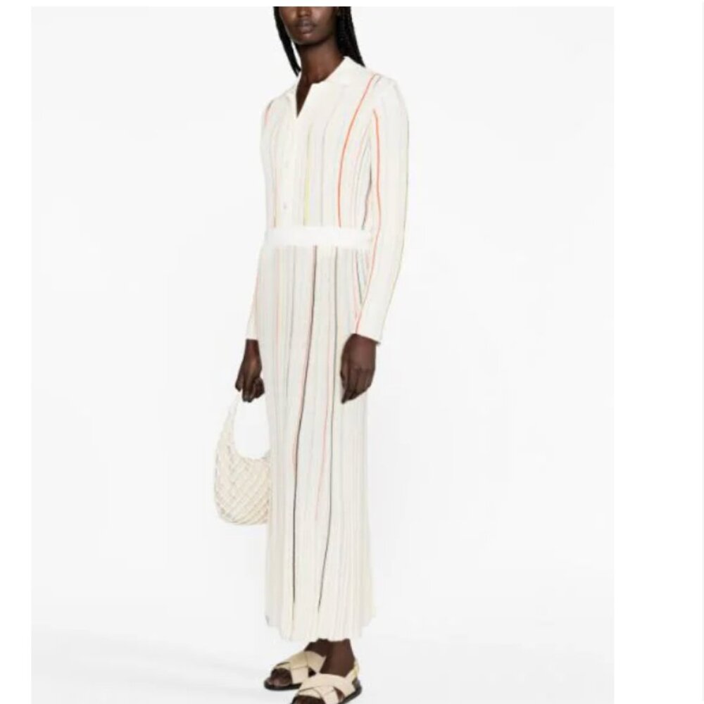 Sonia Rykiel striped pleated maxi skirt set